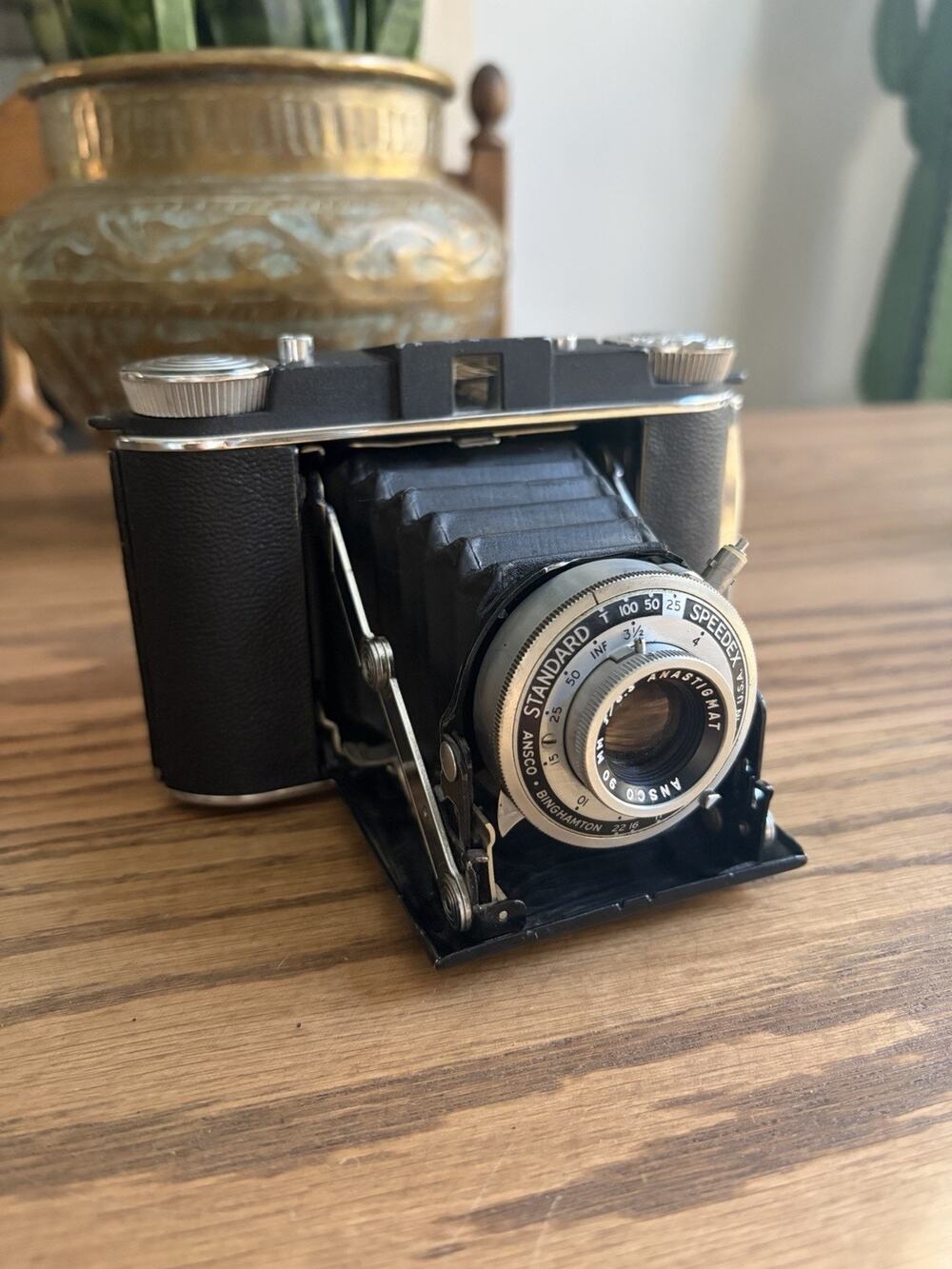 Vintage 1950s Ansco Speedex 4.5 Camera 120 Medium Format Film Camera With Case